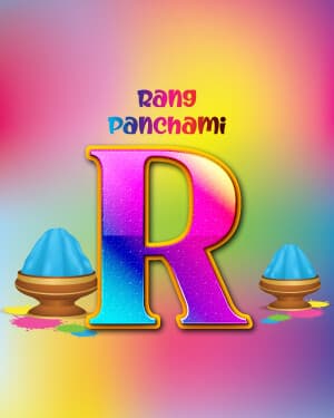 Premium Alphabet - Rang Panchami illustration