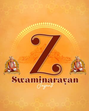 Basic Alphabet - Swaminarayan Jayanti post