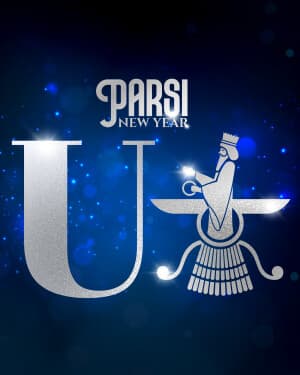 Special Alphabet - Parsi New year advertisement banner