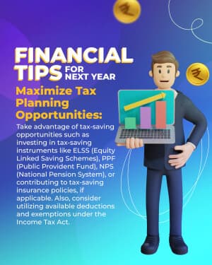 Financial Tips for Next Year graphic