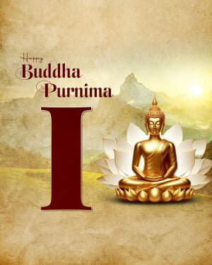 Basic Alphabet - Buddha Purnima ad post