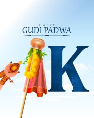 Premium Alphabet - Gudi Padwa marketing flyer