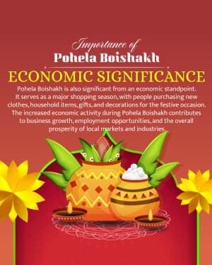 Importance of Pohela Boishakh flyer