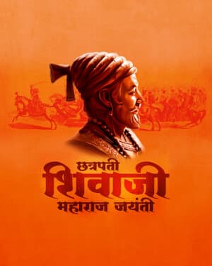 Exclusive Collection - Chhatrapati Shivaji Maharaj Jayanti marketing flyer