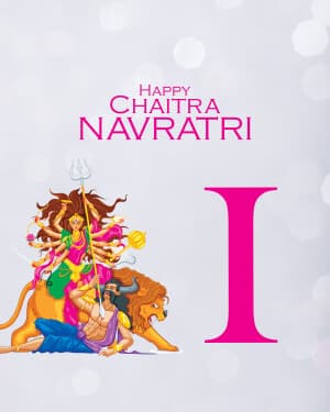 Premium Alphabet - Chaitra Navratri poster Maker