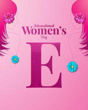 Basic Alphabet - International Women's Day poster