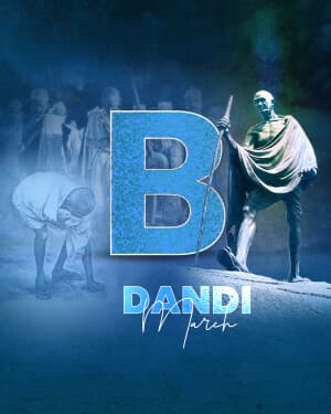 Special Alphabet - Dandi March advertisement banner