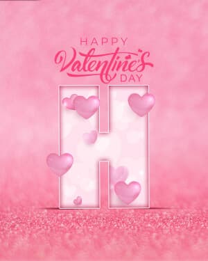 Valentine's Day Premium Alphabet graphic