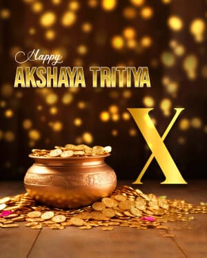 Akshaya Tritiya - Premium Alphabet graphic