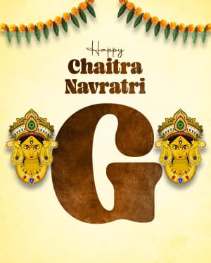Special Alphabet - Chaitra Navratri ad post