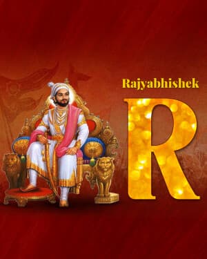 Exclusive Alphabet - Shivaji Maharaj Rajyabhishek Din illustration