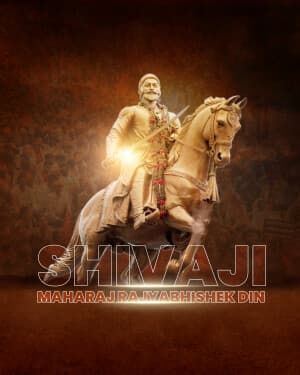 Exclusive Collection - Shivaji Maharaj Rajyabhishek Din poster