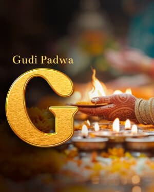 Exclusive Alphabet - Gudi Padwa ad post