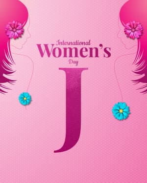 Basic Alphabet - International Women's Day graphic