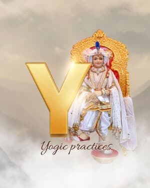Exclusive Alphabet - Swaminarayan Jayanti event poster