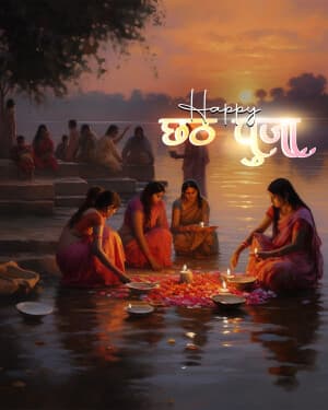 Exclusive Collection of Chhath Puja advertisement banner