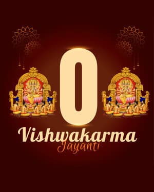 Vishwakarma Jayanti - Special Alphabet creative image