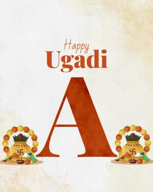 Special Alphabet - Ugadi poster Maker