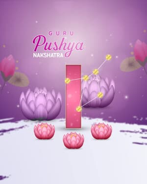 Special Alphabet - Guru pushya nakshatra graphic