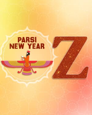 Premium Alphabet - Parsi New year illustration
