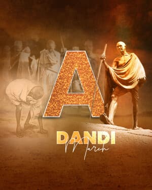 Special Alphabet - Dandi March ad post