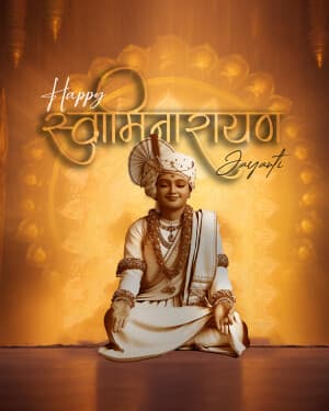 Exclusive Collection - Swaminarayan Jayanti greeting image