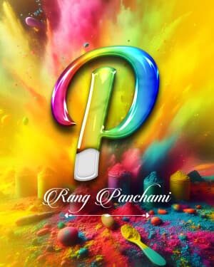 Exclusive Alphabet - Rang Panchami marketing flyer