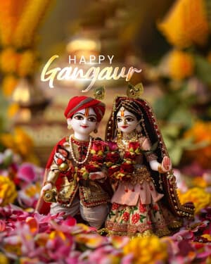 Exclusive Collection - Gangaur event advertisement