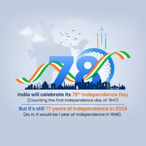 Is it 78th or 77th Independence Day? banner