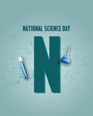 Basic Alphabet - National Science Day creative image