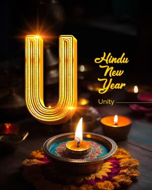 Exclusive Alphabet - Hindu New Year advertisement banner