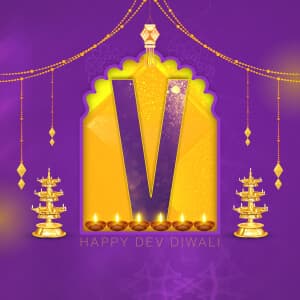 Dev Diwali  Special Theme Instagram flyer