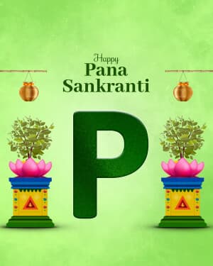 Special Alphabet - Pana Sankranti poster Maker