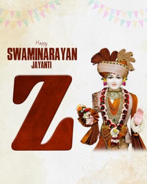 Special Alphabet - Swaminarayan Jayanti post