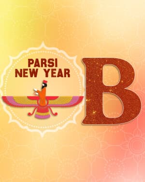 Premium Alphabet - Parsi New year poster Maker