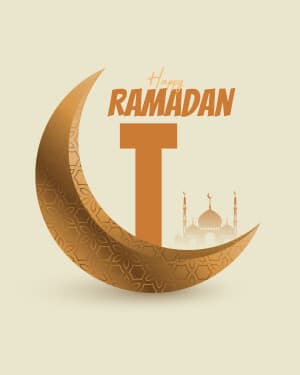 Premium Alphabet - Ramadan greeting image