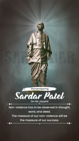 Sardar Patel jayanti Instagram Post