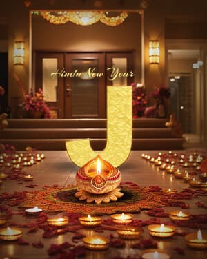 Premium Alphabet - Hindu New Year graphic