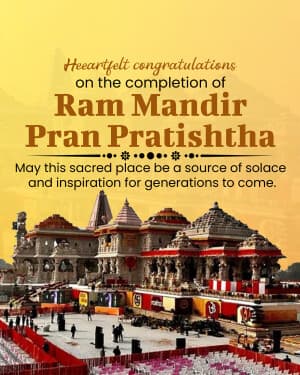 Day of Pran Pratishtha template