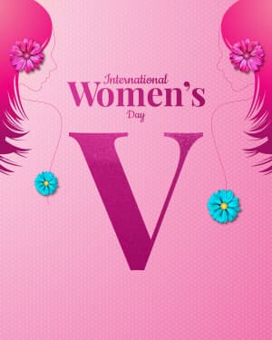 Basic Alphabet - International Women's Day ad post