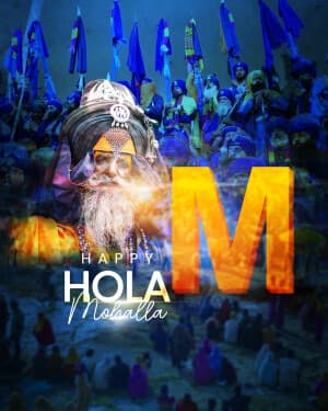 Premium Alphabet - Hola Mohalla Instagram Post