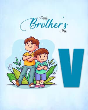 Basic Alphabet - Brother's Day greeting image