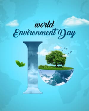 Basic Alphabet - World Environment Day marketing poster