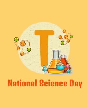 Special Alphabet - National Science Day ad post