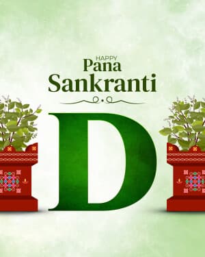 Premium Alphabet - Pana Sankranti event poster