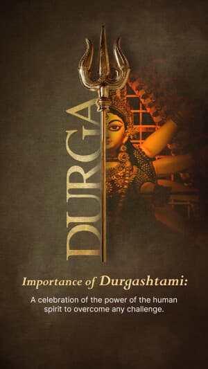 Importance of Durga Ashtami flyer