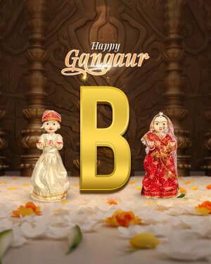 Premium Alphabet - Gangaur post