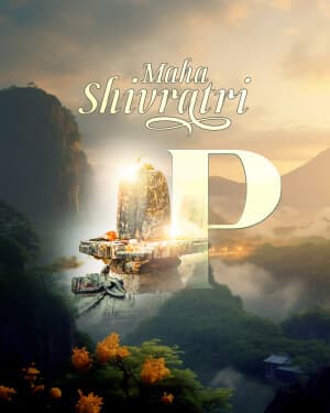 Premium Alphabet - Maha Shivaratri creative image