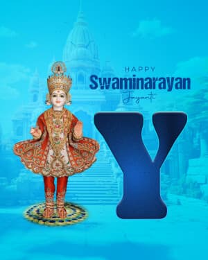 Special Alphabet - Swaminarayan Jayanti event poster