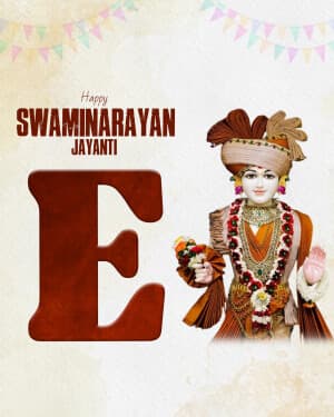 Special Alphabet - Swaminarayan Jayanti festival image